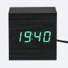 Часы электронные настольные "Цифра", 6.5 х 6.5 см, зелёная индикация   7533421