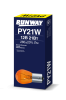 Лампа накаливания PY21W 12В 21Вт RUNWAY (желтая)