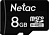 Карта п. NETAC micro 8GB SD Cl10 STANDART w/o