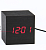 Часы электронные настольные "Цифра", 6.5 х 6.5 см, красная индикация   7533422