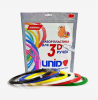 Паста для ручки 3D UNID ABS-6, 6 цветов в наборе, по 10 метров 1396085