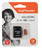 Карта п. GoPower micro 16GB Cl10 U3 