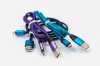 Кабель USB шнур веревочный 1м Микро (714, 748, X-PERT, no name)