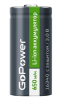 Аккумулятор GoPoWer 16340 (123A) pk1 650 mAh б/защ