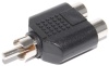 Переходник штекер RCA на 2 гнезда RCA (14-0421)