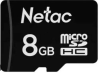 Карта п. NETAC micro 8GB SD Cl10 STANDART w/o