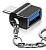 Адаптер переходник OTG USB МИКРО брелок